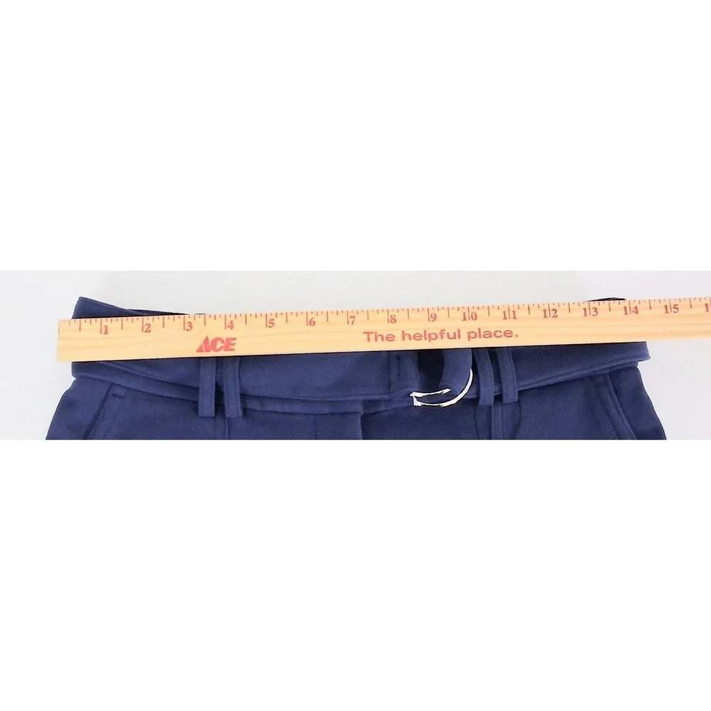 Express Women's Wide Leg Cargo Pants in Navy Blue